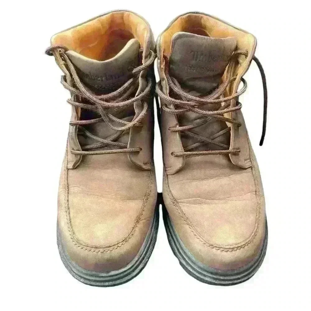 Timberland boots Vintage size 6.5 Made in Macau great quality brown leather